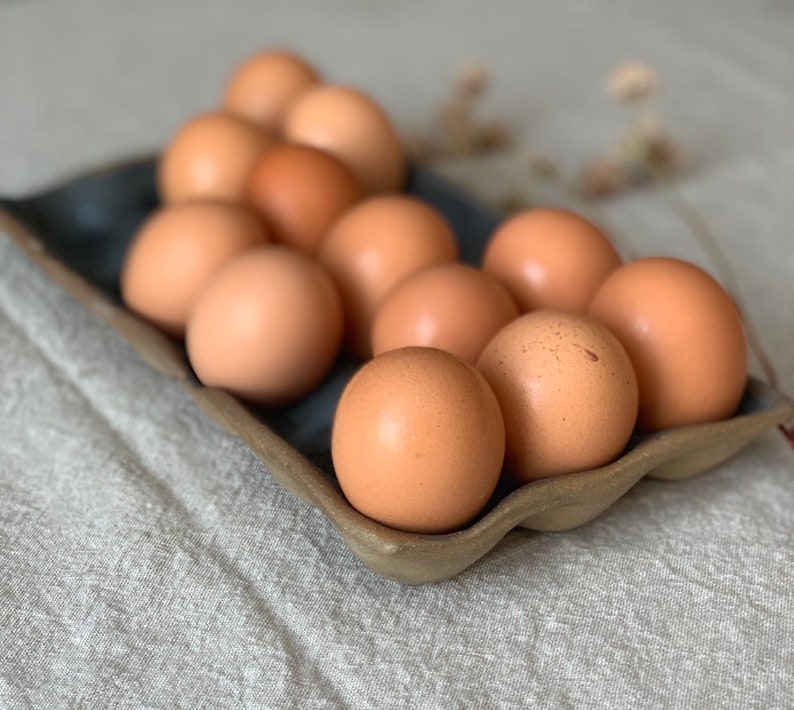Ceramic Egg Tray Handmade Pottery Housewarming Gift Unique Etsy
