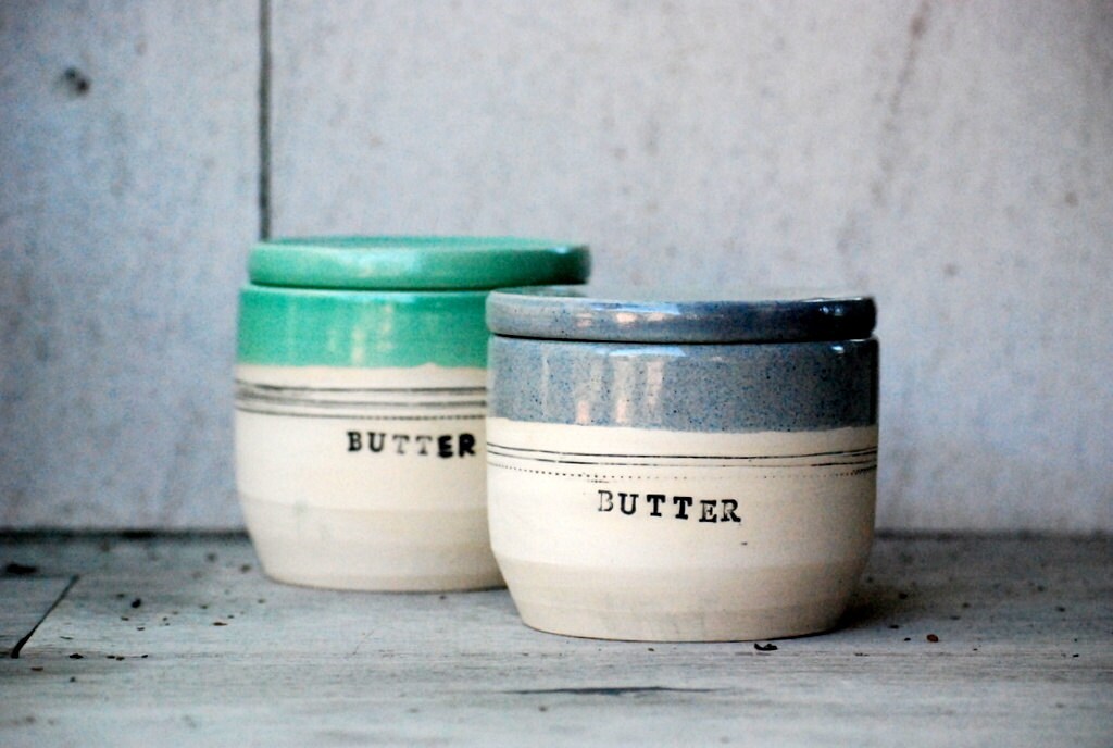 French butter dish handmade pottery covered butter dish Etsy