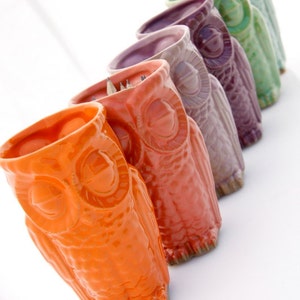 ceramic owl tumbler image 3