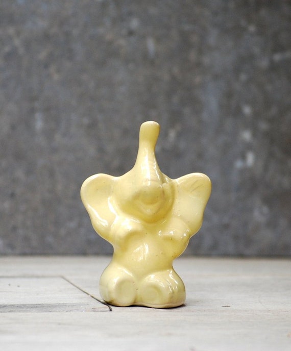 Handmade Ceramic Elephant Ring Holder: Pottery Jewelry Organizer