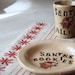 PRE ORDER  - Santa cookie plate and milk cup, Christmas gift, Christmas plate 