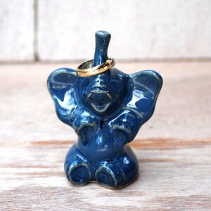 Ring holder, Elephant ring holder, Jewelry organizer, Handmade pottery riverside