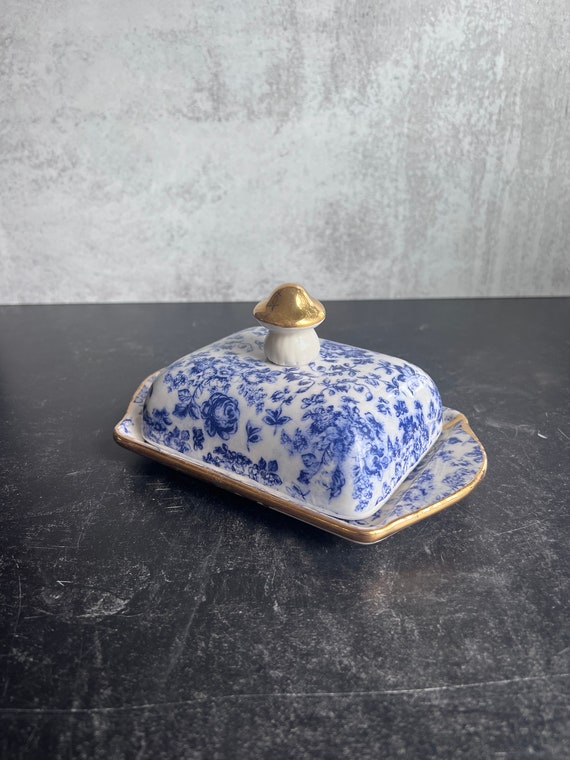White porcelain butter dish cheap