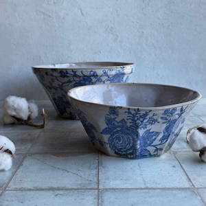 Handmade Large Ceramic serving bowl, Pottery salad bowl,