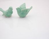 wedding cake toppers, rustic birds wedding cake topper, Boho cake topper, handmade pottery,