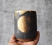 Moon cup, Lunar Mug with 24k Gold, Handless mug- READY TO SHIP 