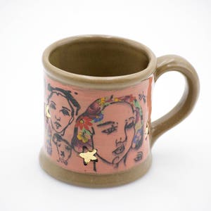 Pottery coffee mug, feminist mug, women empowerment, large Teacup, handmade pottery mug, Gifts for women, MADE TO ORDER image 5