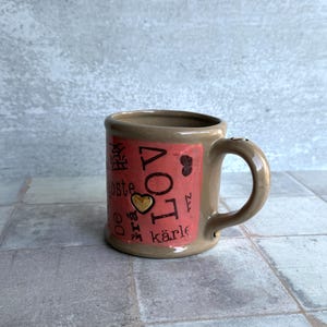 Coffee Mug in Love Language Style, 16 oz Friendship Gift image 6