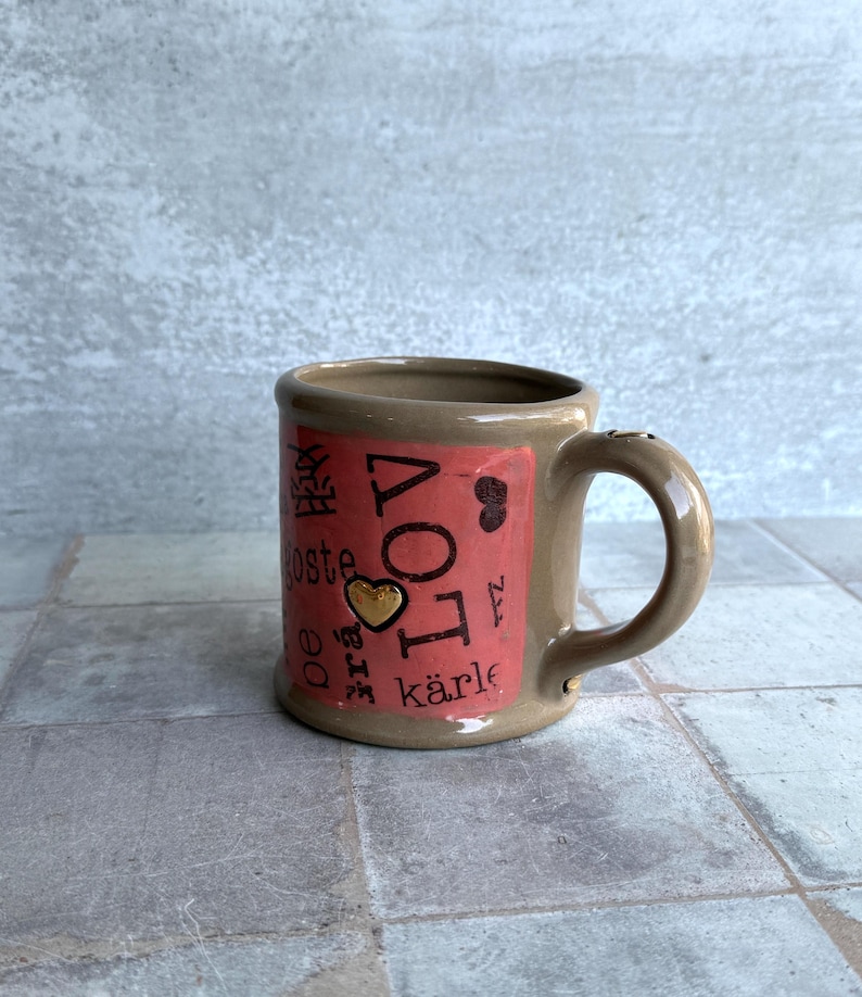 Coffee Mug in Love Language Style, 16 oz Friendship Gift image 6