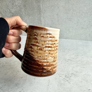 Large Handmade Mug, Stoneware Mug, coffee lover gift