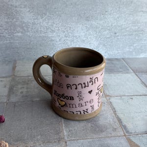 Coffee Mug in Love Language Style, 16 oz Friendship Gift image 4