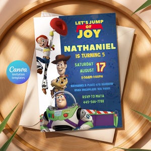 Toy Story Woody invitation, Two Infinity Beyond editable invitation, printable birthday Toy Story invitation, boy girl birthday invite