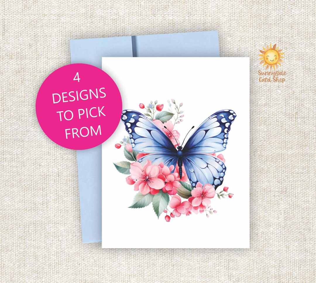 Watercolor Butterfly Note Cards: All Occasion Greeting Cards With ...