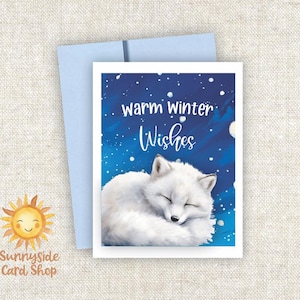 Snowy Fox Christmas Cards: Winter Wonderland Note Cards, Set of 8
