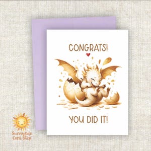 Baby Dragon Congratulations Card: All Occasion Stationery