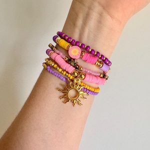 Tangled Inspired Beaded Bracelet Stack