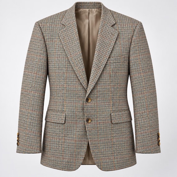 Chaps Ralph Lauren, Vintage Chaps Ralph Lauren Blazer 42R Gun Club Check Silk Heritage Preppy Jacket