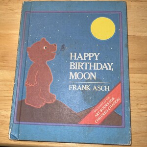 Vintage 1982 Happy Birthday, Moon Hardcover Children's Storybook