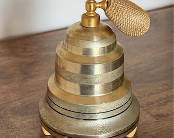 Vintage Thorens Musical Perfume Atomizer Swiss Music Box Gold Tone Read