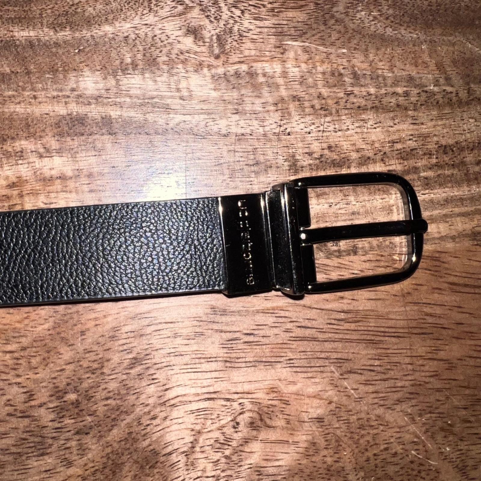 Vtg Liz Claiborne Black Leather Laser cut Belt Brass Buckle size large Vintage Liz Claiborne Belt - Etsy main image 2