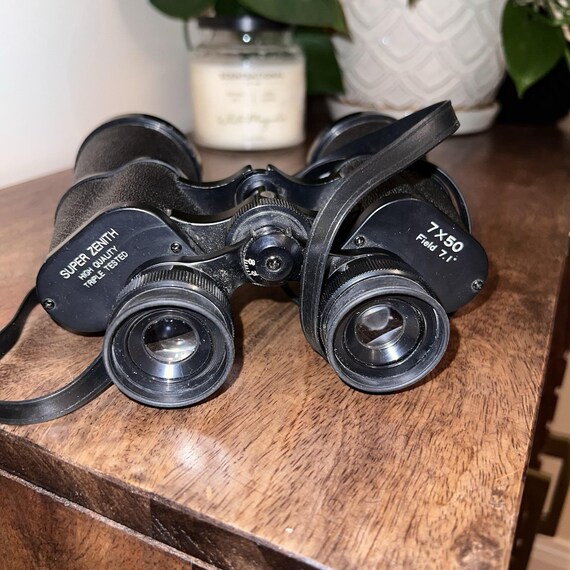 Vintage Super Zenith 7x50 Binoculars: Field 7.1, Weather-resistant