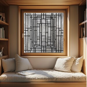 Photo inspiration: Gallery Detail: Art Deco Stained Glass Window Film Frosted Privacy Reusable Eco