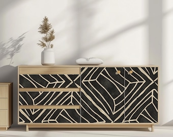 Geometric Peel and Stick Paper | Dark Gold Furniture Decoration
