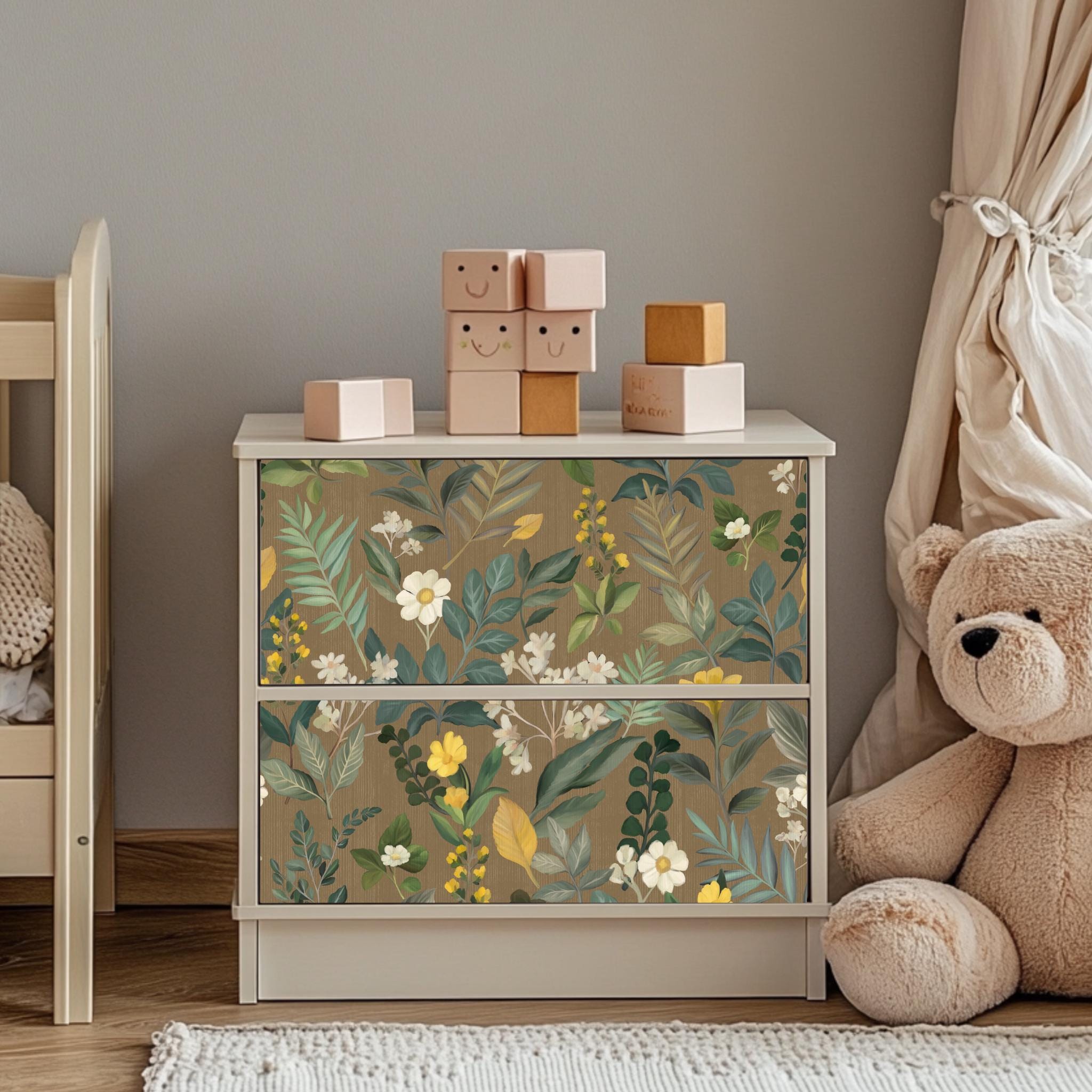 Decorative Contact Paper for Furniture Drawer Liner Peel & Stick Paper