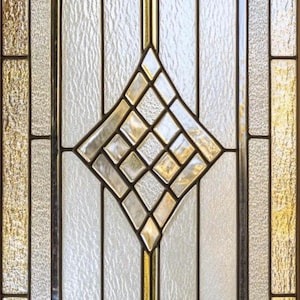 Art Deco Stained Glass Window Film: Frosted Privacy, Reusable, Eco-Friendly | PVC Free | Window Decal Frosted Stained Glass Classic bild 9