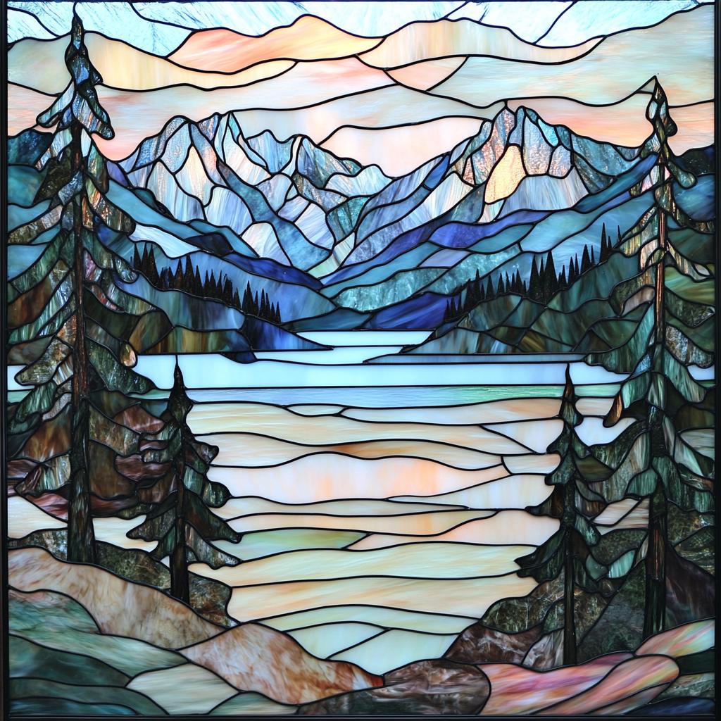 Stained Glass Window Door Film Frosted PVC Free Custom
