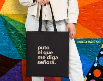Funny Spanish Tote Bag | Anti-Señora Club | Bilingual Humor Gift for Bold Women