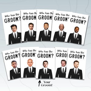 Who has the Groom, Scratch off game, Bridal Shower Games, Printed, Wedding, Bridal Shower Scratch Off, Bachelorette Games, Groom Scratch off