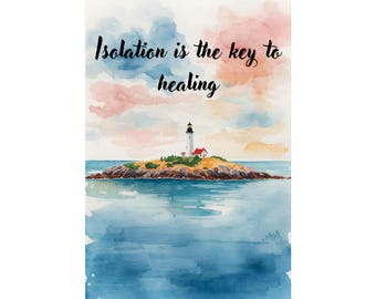 Coastal Lighthouse Art Print | Nautical Seascape Poster