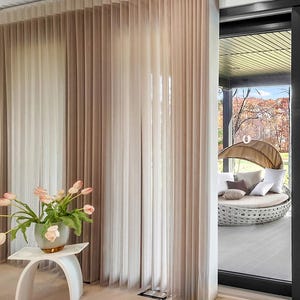 Manual 50% Blackout Sheer Vertical Curtains Blinds Smart Windows Coverings Privacy Sheers Custom Soft Vertical Blinds  Quality Sheer Shades