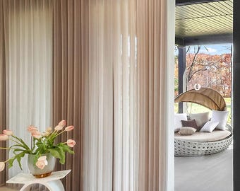 Manual 50% Blackout Sheer Vertical Curtains Blinds Smart Windows Coverings Privacy Sheers Custom Soft Vertical Blinds  Quality Sheer Shades