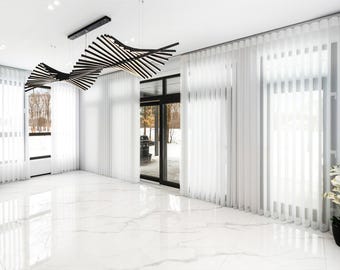 Sliding Door Curtains for Patio Doors | Walk Through Wave Drapes | Luxury Privacy Curtains