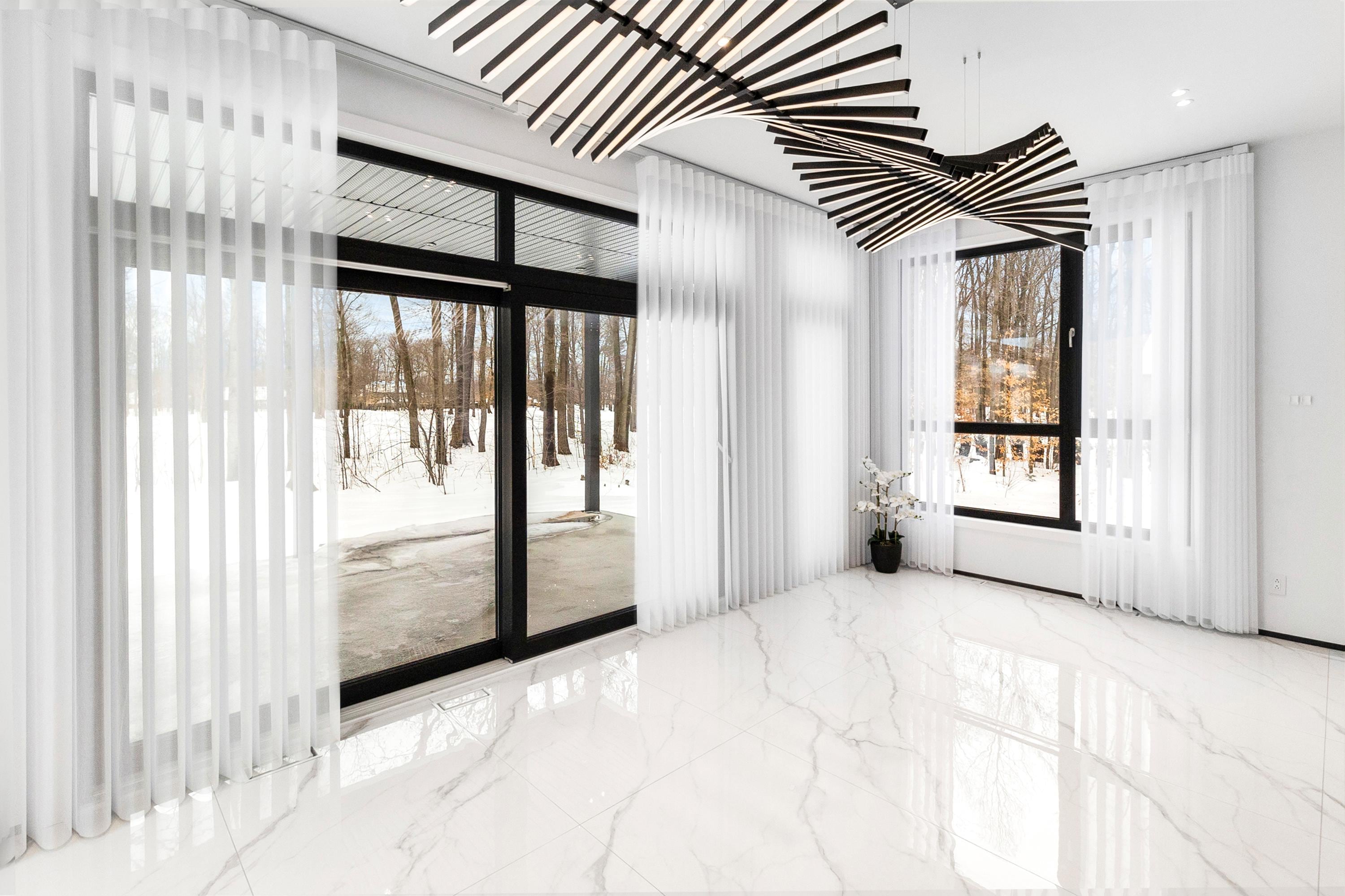 Manual 50% Blackout Elegant Blinds Curtains Customizable Light Control Versatile Window Coverings Minimalist Modern Shades