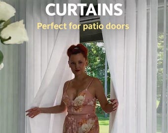 Walk Through Curtains, 100% Blackout Panels, Patio Door Blinds Alternative