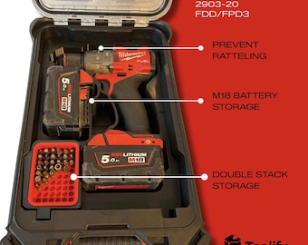Wiertarka udarowa Milwaukee M18 Fuel PACKOUT Wkładka z miejscem do przechowywania