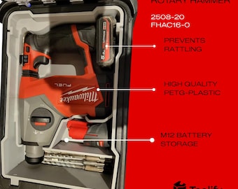 Wiertarka udarowa Milwaukee M12 SDS do organizera głębokiego PACKOUT™