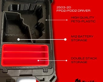 Wkładka do wiertarki Milwaukee M12 FUEL PACKOUT z miejscem do przechowywania