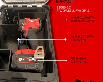 Milwaukee M18 FUEL kompaktowa wkładka udarowa PACKOUT z miejscem do przechowywania