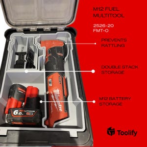 Milwaukee M12 fuel multitool insert for PACKOUT™ Deep Organizer