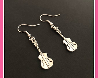 Violin earrings, viola gifts for women, music jewellery, musician gift idea