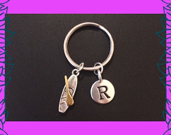 Personalised paddle board keyring, kayak SUP canoe gift idea for men women