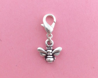 Bee gift idea, honey bee, queen bee, bumble bee, silver bracelet charm