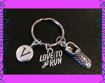 Running gifts for women, gift for mum, personalised runner keyring gift for her him