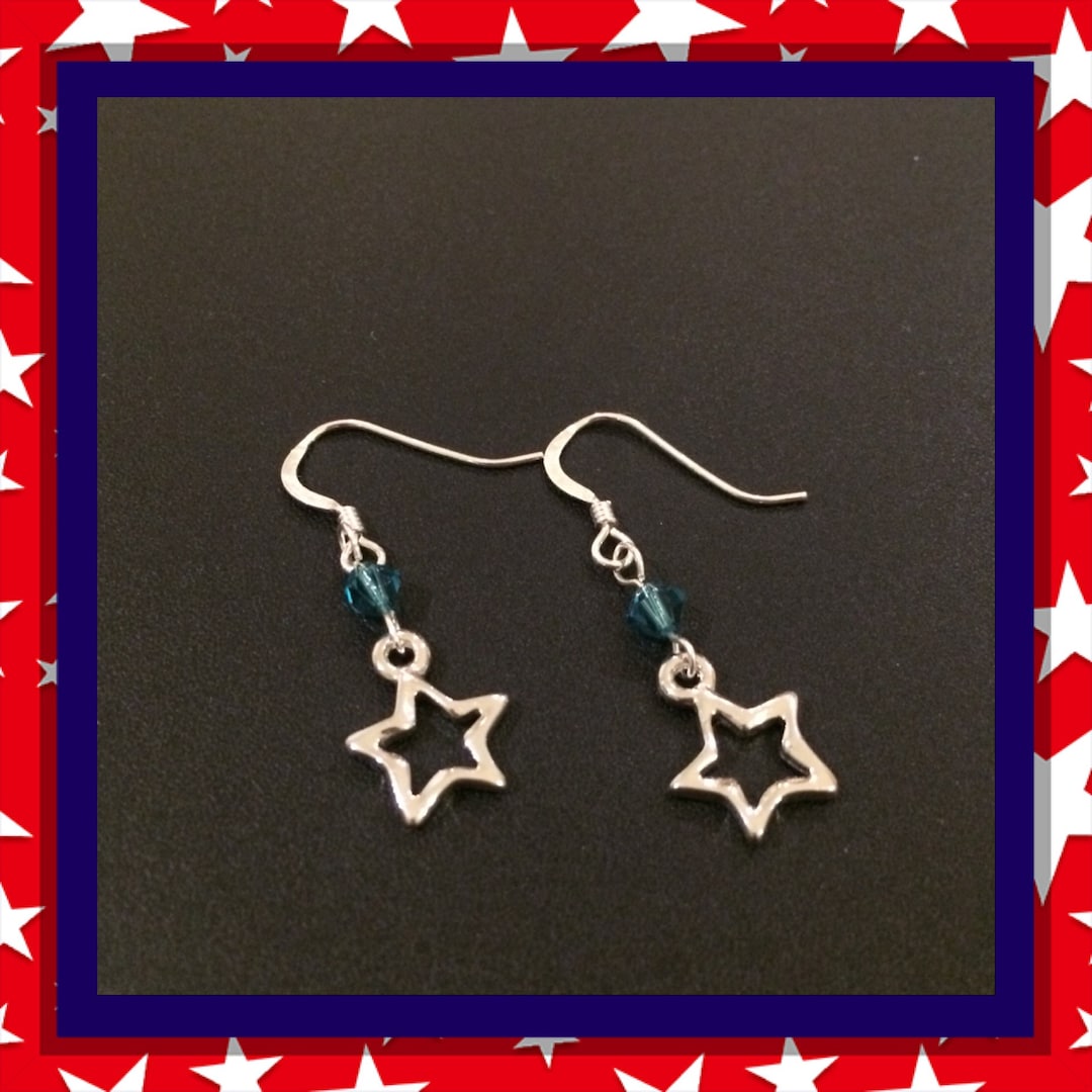 Star Drop Earrings, Valentines Gift for Women, Celestial Gifts for Her