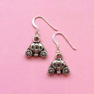 Disney earrings, princess earrings, cinderella jewellery gift idea, pumpkin carriage earrings, cinderella jewelry, girl birthday gift UK