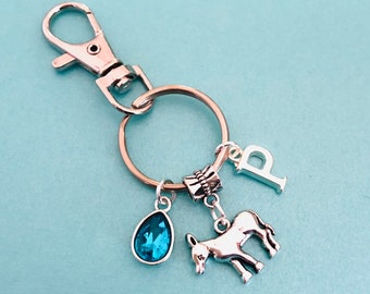 Donkey gifts, personalised donkey keyring, stocking filler secret santa gift for women, kids